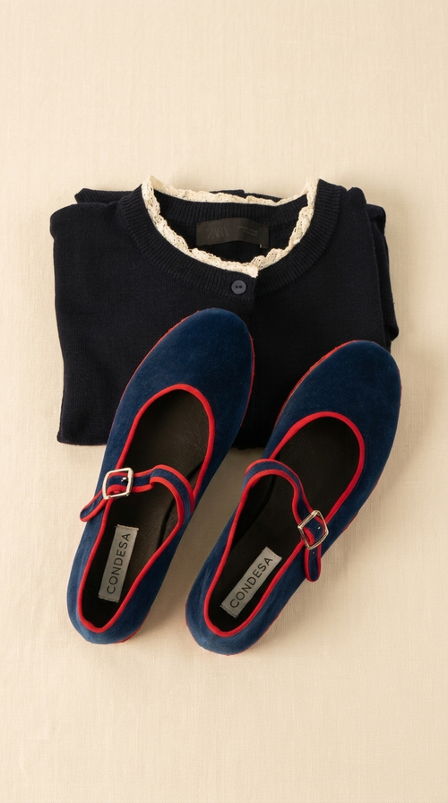 Gelicita in Navy Blue & Red